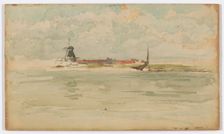 A Little Red Note - Dordrecht, 1884. Creator: James Abbott McNeill Whistler