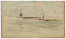 A Little Red Note - Dordrecht, 1884. Creator: James Abbott McNeill Whistler