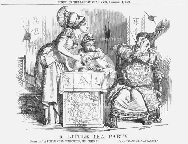 'A Little Tea Party', 1858. Artist: Unknown