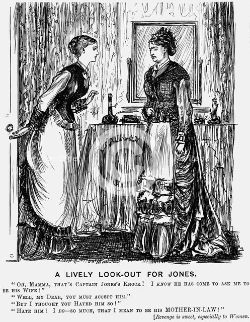 'A Lively Look-Out for Jones', 1876. Creator: George du Maurier.