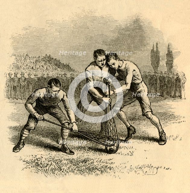 'A Lively Scrimmage', 1881. Creator: Unknown.