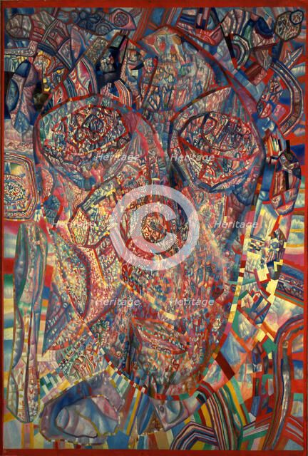 A living Head, 1923. Artist: Filonov, Pavel Nikolayevich (1883-1941)