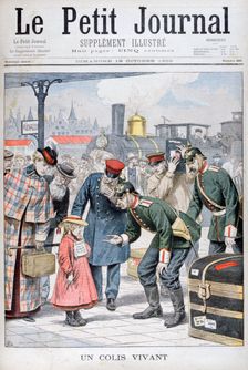 A living parcel, Germany, 1902