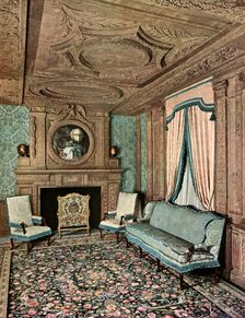 A living room during the reign of Louis XIII, Hôtel Marion du Fresne, Saint-Malo, France, 1938
