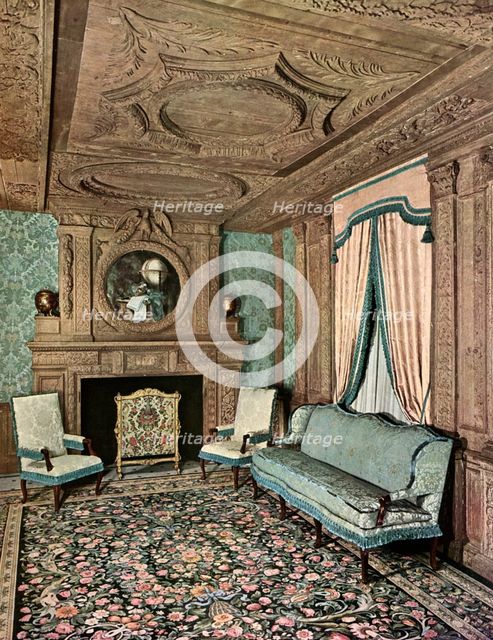 A living room during the reign of Louis XIII, Hôtel Marion du Fresne, Saint-Malo, France, 1938. Artist: Unknown