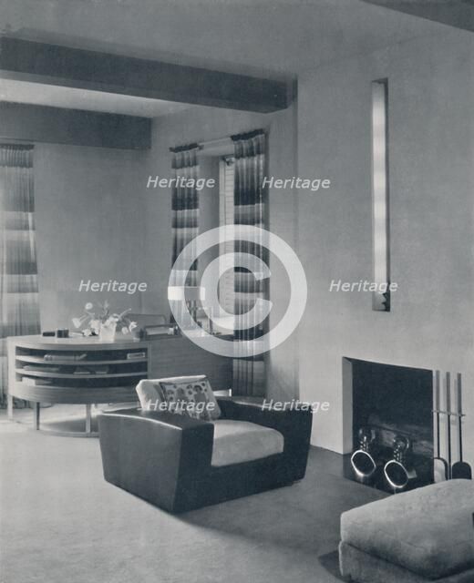 'A living-room in a New York apartment, designed by Frankl Galleries, Inc.', 1935. Artist: Unknown.