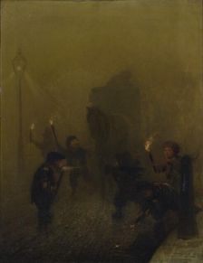 A London fog 1840-1894. Artist: Charles Albert Ludovici