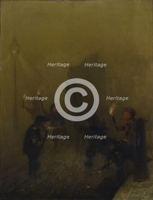 'A London fog', 1840-1894. Artist: Charles Albert Ludovici