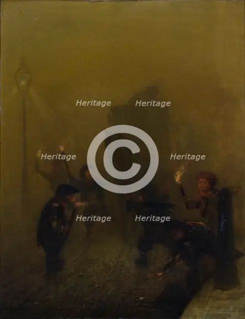 'A London fog', 1840-1894. Creator: Charles Albert Ludovici.