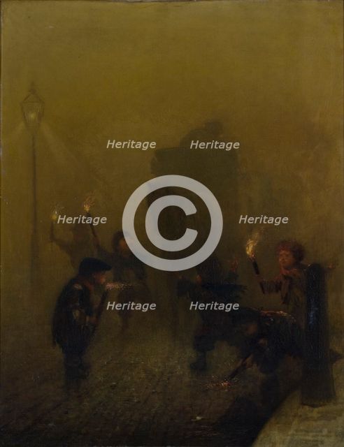 'A London fog', 1840-1894. Creator: Charles Albert Ludovici.
