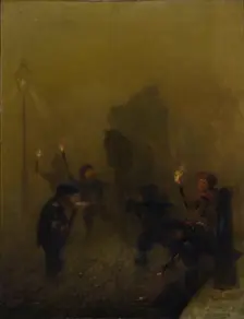 A London fog 1840-1894. Creator: Charles Albert Ludovici