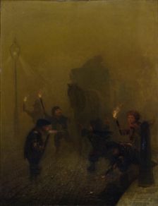 A London fog 1840-1894. Creator: Charles Albert Ludovici