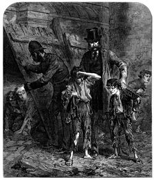 A London School-Board capture, 2.40 a.m., 1871. Creator: Unknown