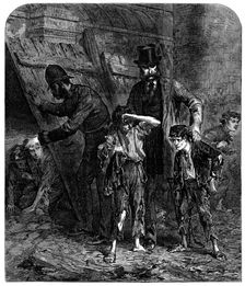 A London School-Board capture, 2.40 a.m., 1871. Creator: Unknown