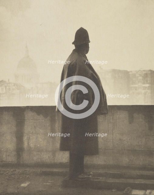 A London policeman. From the album: Photograph album - London, 1920s. Creator: Harry Moult.
