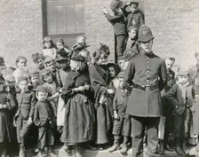 A London policeman's funeral, 1894. Creator: Paul Martin
