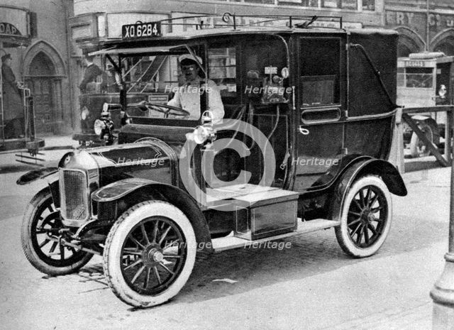 A London taxi, 1926-1927. Artist: Unknown