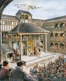 A London Theatre in Shakespeare's Time c1934. Creator: Unknown