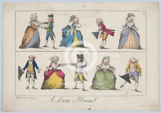 A Long Minuet, 1787. Creator: Unknown.