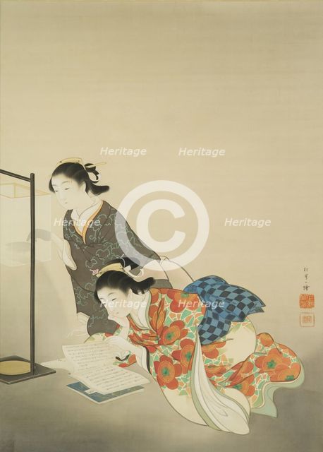 A Long Night, 1907. Creator: Shoen, Uemura (1875-1949).
