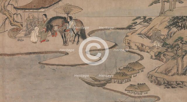 A Long Tale for an Autumn Night (Aki no yo nagamonogatari), ca. 1400. Creator: Unknown.