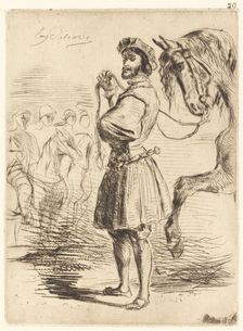 A Lord from the Period of Francis I (Un Seigneur de temps de François Ier), 1833. Creator: Eugene Delacroix