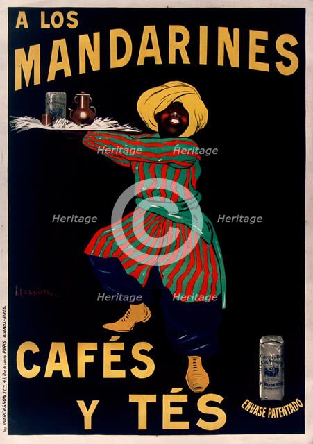 A los Mandarines: Cafés y Tés  , 1908. Creator: Cappiello, Leonetto (1875-1942).