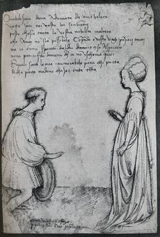 A Love Duet, (c15th century), 1925. Artist: Pisanello