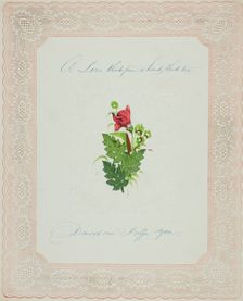 A Love's that's Firm (valentine), c. 1850. Creator: Unknown