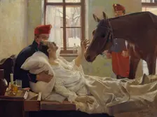A lovely visit, 1894. Creator: Maximilian Kurzweil