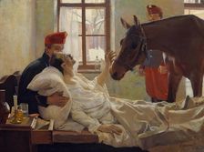 A lovely visit, 1894. Creator: Maximilian Kurzweil