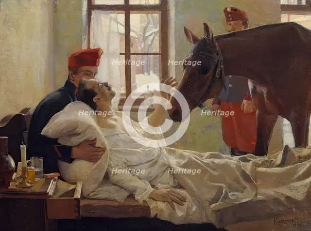 A lovely visit, 1894. Creator: Maximilian Kurzweil.