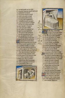 A Lover Entering the Bedroom of his Beloved: A Lover Finding the Pulse of his Beloved, about 1405. Creator: Unknown