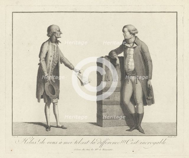 A Lucky and Unlucky Speculator, Second Half of the 18th cen.. Artist: Anonymous  