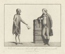 A Lucky and Unlucky Speculator, Second Half of the 18th cen.. Artist: Anonymous