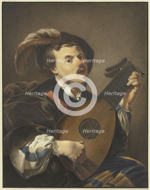 A lute player, c1800-1844. Creator: Johann Friedrich Morgenstern.
