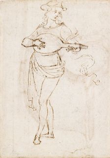 A Lute Player, late 15th-early 16th century. Artist: Perugino