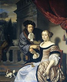A Man and a Woman, 1678. Creator: Frans van Mieris I