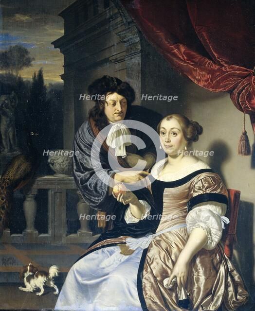 A Man and a Woman, 1678. Creator: Frans van Mieris I.