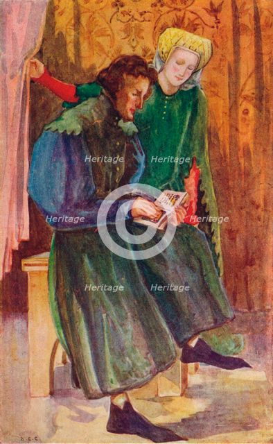 'A Man and Woman of the Time of Henry IV', 1907. Artist: Dion Clayton Calthrop.