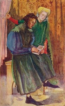 A Man and Woman of the Time of Henry IV 1907. Artist: Dion Clayton Calthrop