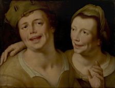 A Man and Woman Singing, 1620. Creator: Cornelis Cornelisz van Haarlem