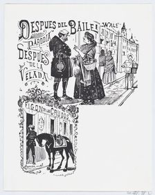 A man and woman speaking on the street, ca. 1880-1910., ca. 1880-1910. Creator: José Guadalupe Posada