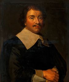 A man designated as "Dr Alexander Leighton (1568-1649)", c1610s. Creator: Unknown