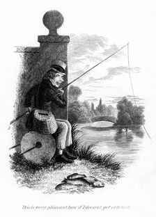 A man fishing illegally