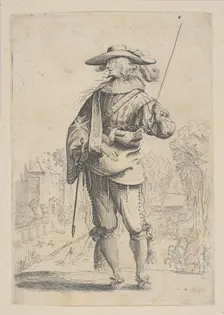 A Man Holding a Crop, 1629. Creator: Unknown