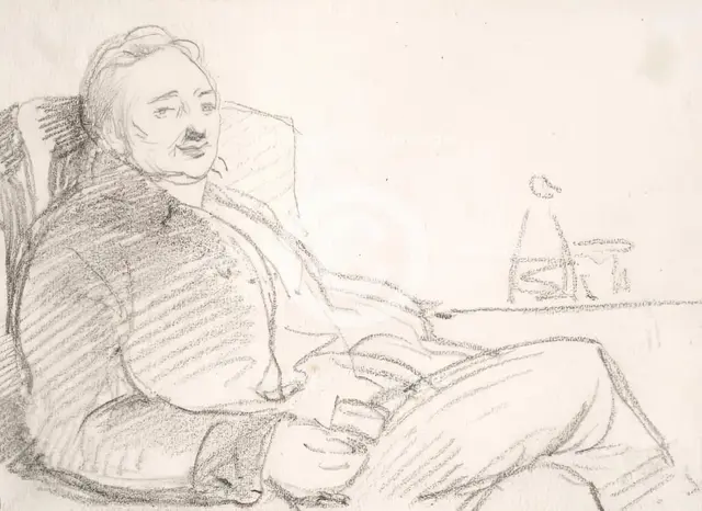 A Man Holding a Glass, c1830s. Creator: John Phillip.
