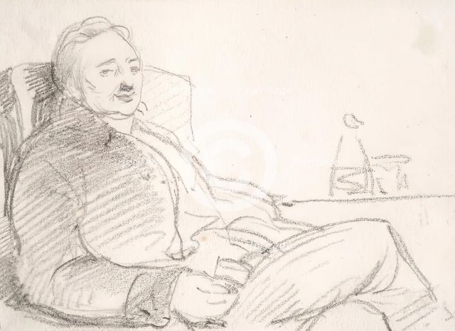 A Man Holding a Glass, c1830s. Creator: John Phillip.