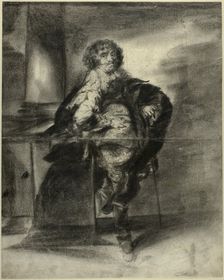A Man in 17th Century Costume, n.d. Creator: Unknown