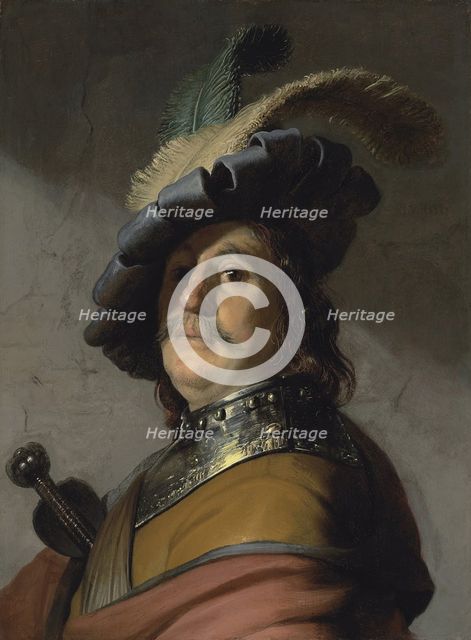 A man in a gorget and cap. Artist: Rembrandt van Rhijn (1606-1669)